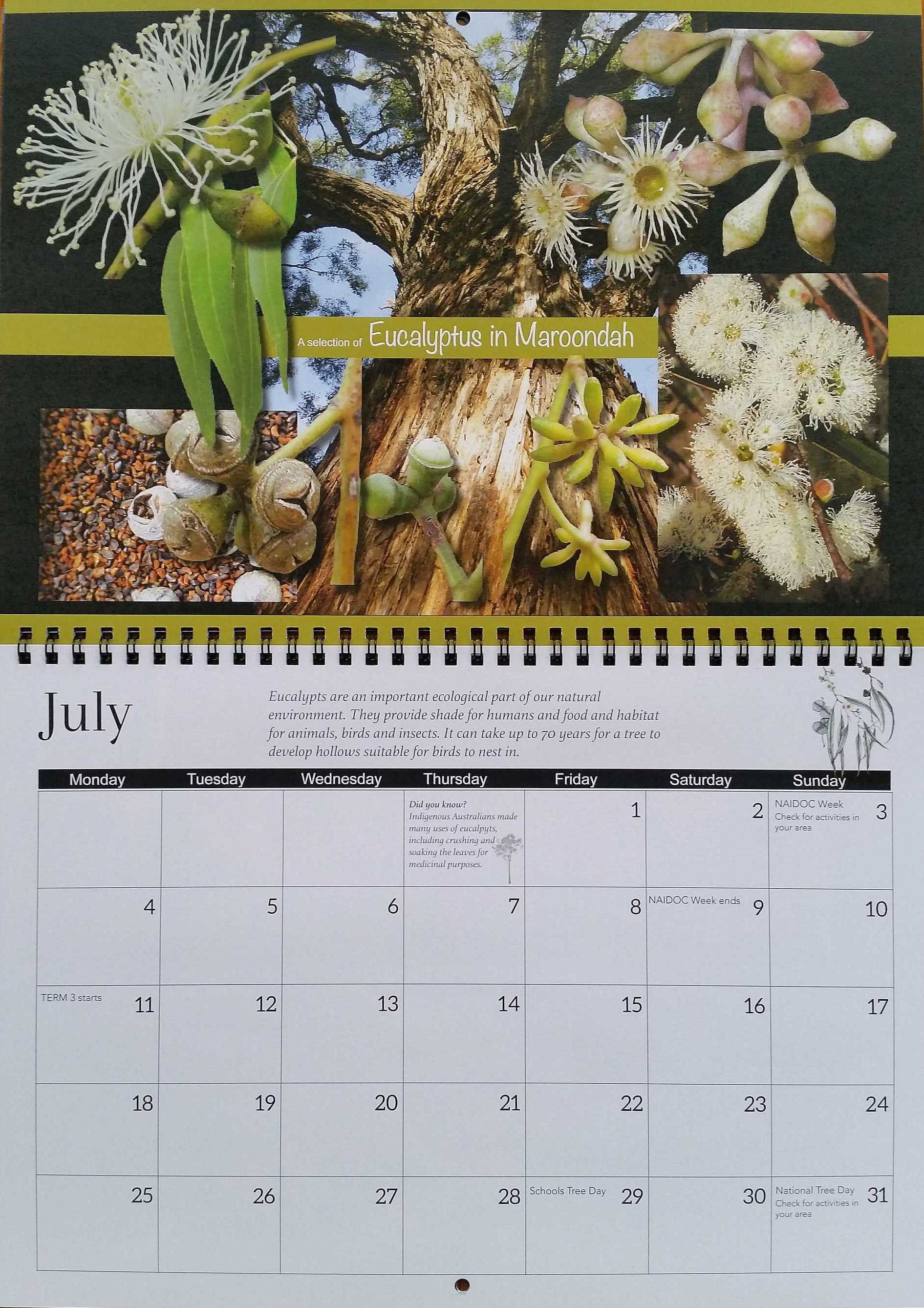 Sample page from Calendar 2022